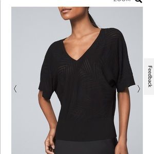 WHBM Palm Burnout sweater